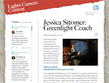 Tablet Screenshot of lightscameracontent.com